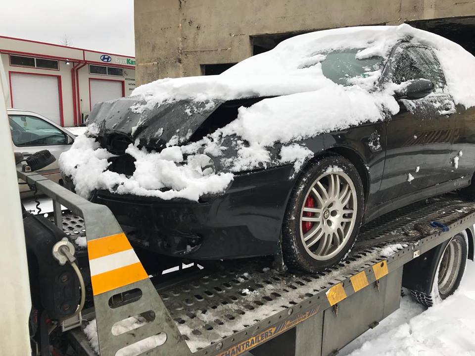 Opel Corsa след катастрофа